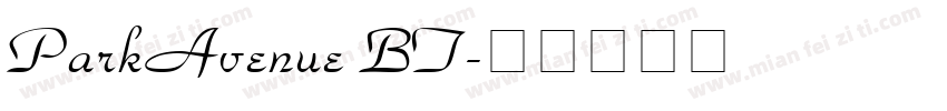 ParkAvenue BT字体转换